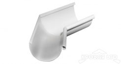 Угол желоба внутренний 135 гр Грендлайн 125 мм RAL 9003 белый