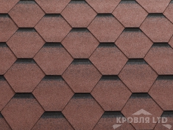 Гибкая черепица Катепал Коллекция Katrilli цвет Осенний красный