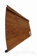 Сайдинг металлический "Финская доска Широкая" под дерево ПИХТА 3D 0,45