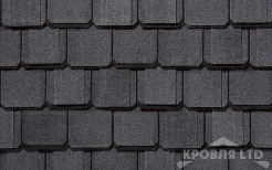 Гибкая черепица Certain Teed коллекция Grand Manor Shangle цвет Black Pearl