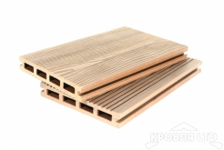 Террасная доска GRAND LINE серия 3Д цвет Бронза 22×140x4000