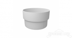 Муфта трубы соединительная ПВХ Grand Line 120/87 Ral 9003 Белый