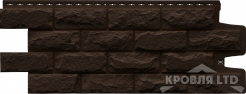 Фасадная панель Grand Line Колотый камень Classic коричневый