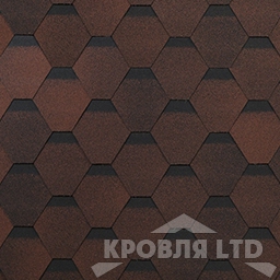 Гибкая черепица Шинглас серия Классик коллекция Оптима цвет Красный