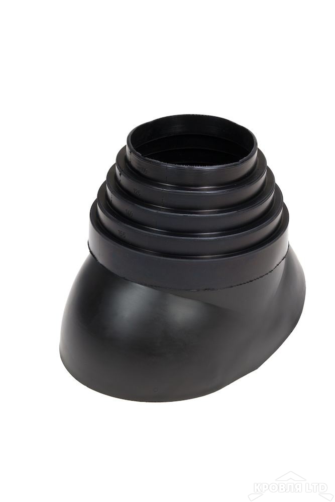 Ворот трубы Vilpe пластиковый цвет черный  (110-155мм)