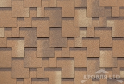 Гибкая черепица Шинглас серия Комфорт коллекция Болеро цвет Песок