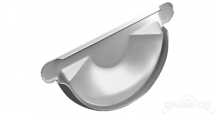 Заглушка торцевая универсальная Грендлайн 150 мм RAL 9003 белый