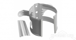 Кронштейн трубы на дерево Грендлайн 100мм RAL 9003 белый