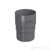 ТН ПВХ D125/82 ММ МУФТА ТРУБЫ СЕРЫЙ  Rall 7024