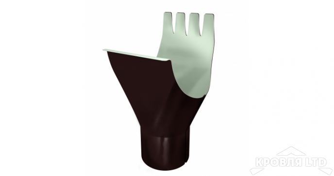 Воронка Oптима 125/90 RAL 8017 шоколад