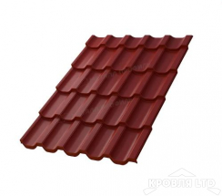 Металлочерепица Трамонтана- S , RAL 3011 Коричнево-красный, толщина 0,5