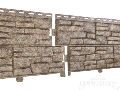 Фасадная панель Ю-ПЛАСТ Stone-House Сланец Бурый