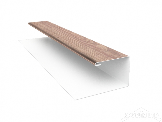 Планка J-профиль, под дерево White Dub, толщина 0,45