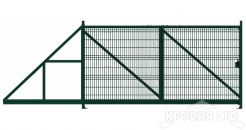 Ворота откатные Profi 2,03х6,0 RAL 6005 влево