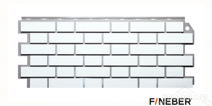 Фасадная панель FineBer  Кирпич клинкерный белый
