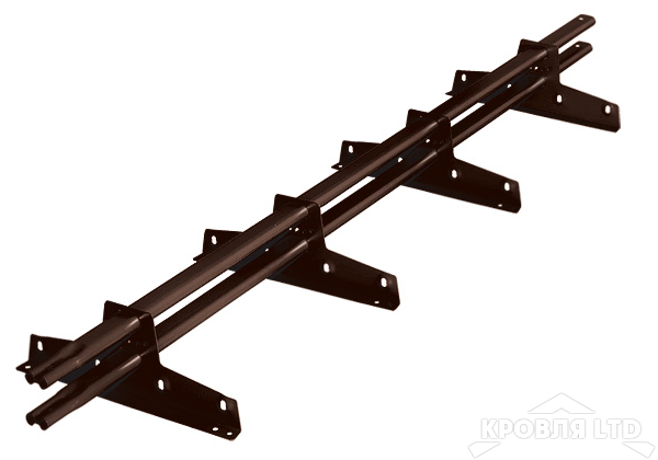 Снегозадержатель Roofsystems серия PRESTIGE 45*25 EURO, Полиэстер RAL 8019
серо-коричневый, 3м