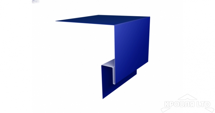 Планка околооконная сложная 200x50, Полиэстер RAL 5002 ультрамариново-синий, толщина 0,45