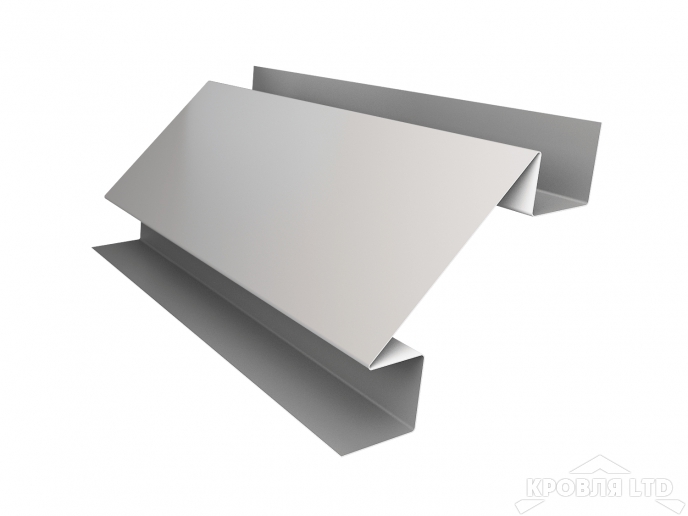 Планка угла внутреннего сложного, Полиэстер RAL 9003 сигнальный белый, толщина 0,45