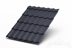 Профиль декоративный  Монтерра, VikingMP RAL 7024 мокрый асфальт, толщина 0,45