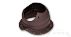 Основание для вентеляционной трубы Krovent Base-VT Wave 125/150 коричневый для металлочерепицы