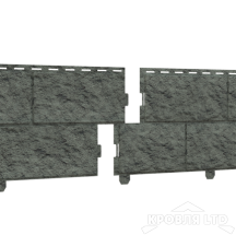 Фасадная панель Ю-ПЛАСТ  "Камень" Изумрудный