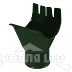 Воронка для водостока Foramina PUR 125/100мм RAL 6005 зеленый мох