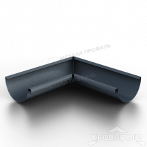 Угол желоба внутренний МЕТАЛЛ ПРОФИЛЬ Foramina Freeze D125 Grey