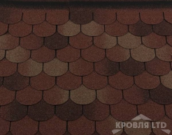 Гибкая черепица Roofshield  серия Family Light коллекция Готик цвет Терракота