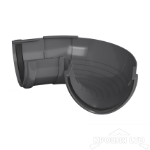 ТН ПВХ D125/82 ММ УГОЛ ЖЕЛОБА, РЕГУЛИРУЕМЫЙ 90°-150° СЕРЫЙ  Rall 7024