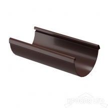 Желоб водосточный полукруглый Деке Люкс 3м  шоколад