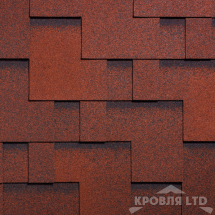 Гибкая черепица Ruflex  серия Премиум коллекция Runa Premium цвет Красный крыжовник