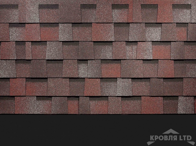 Гибкая ламинированная черепица Дёке серия PREMIUM  Коллекция DRAGON цвет Слива