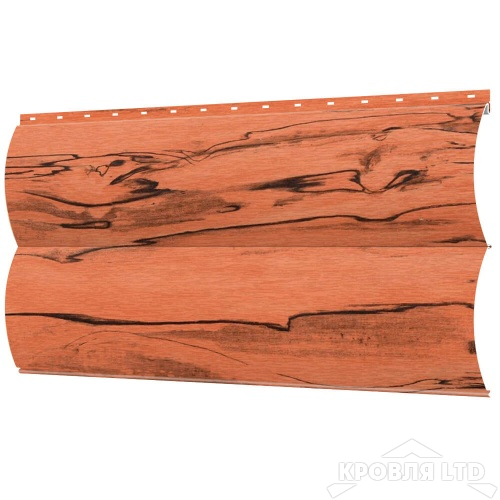 Сайдинг металлический "Венец" под дерево Кипарис, толщина 0,45